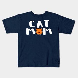 Super Cute Cat Mom Kids T-Shirt